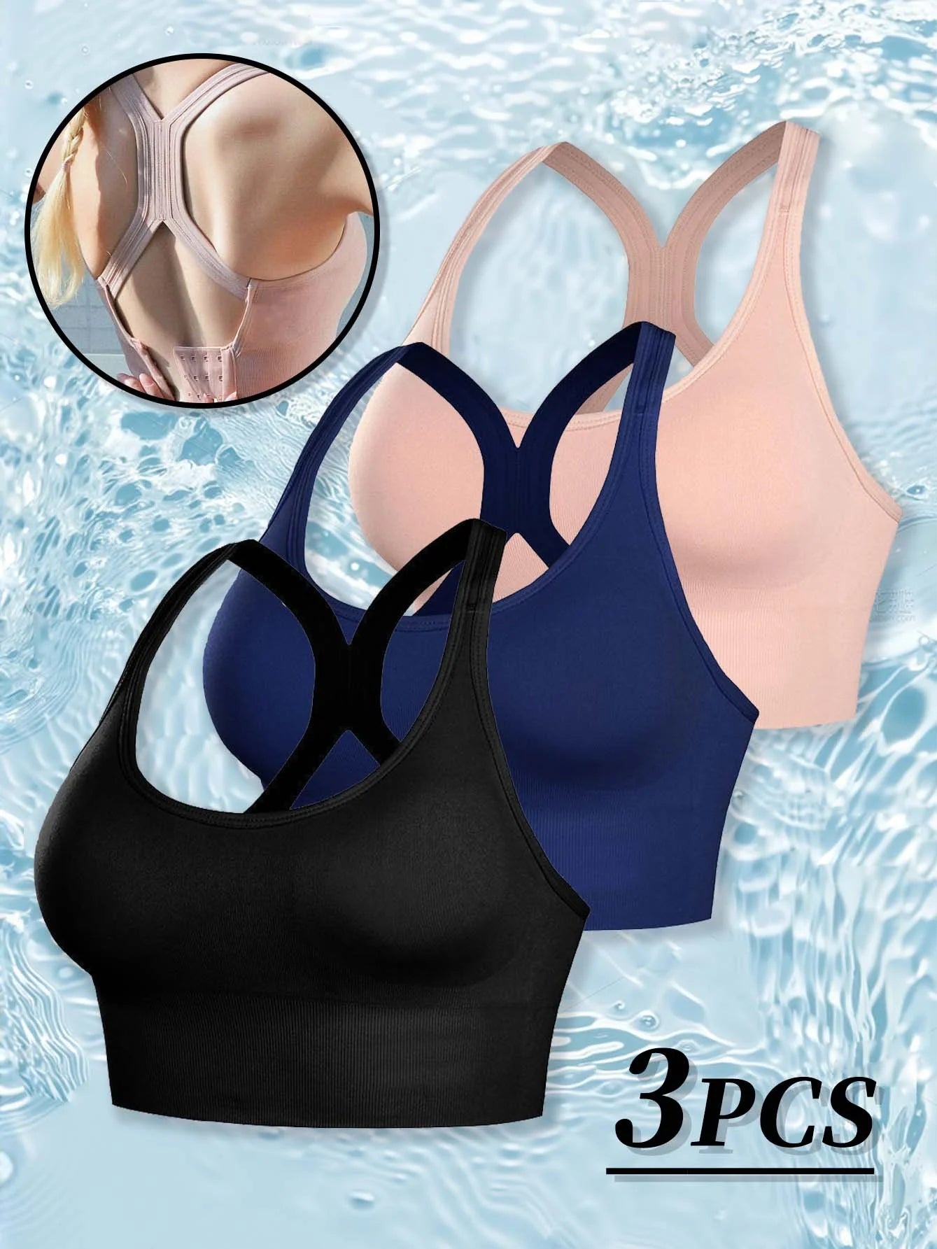 Plus Size Women's Cross-Design Shockproof Sports Bras