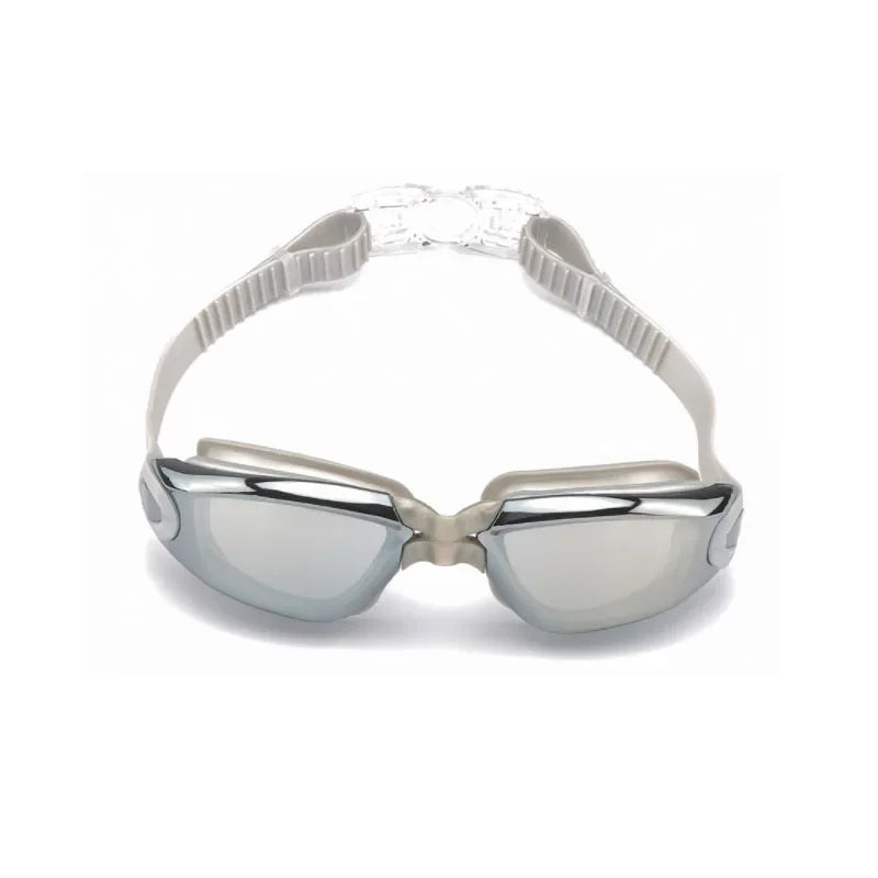 Unisex Silicone Anti-Fog Electroplating Swimming Eyewear Goggles