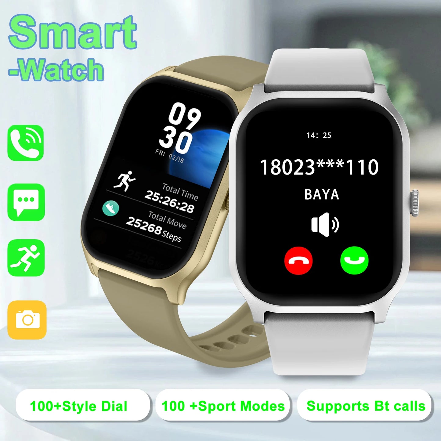 Men Smart Watch Touch screen/wireless calls