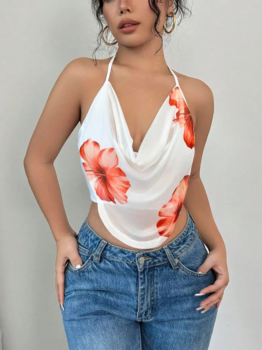 Spicy girl camisole vest hanging neck women's clothing