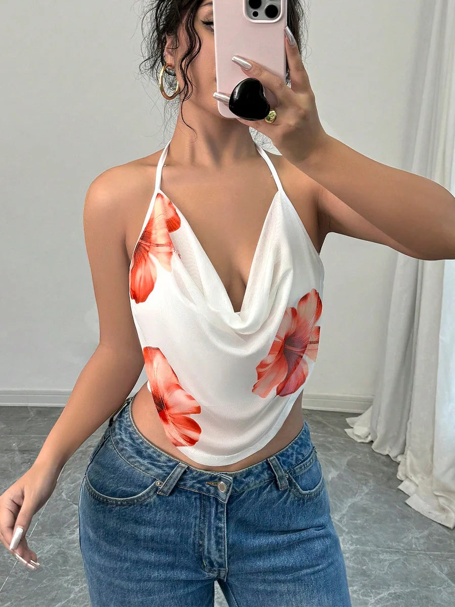Spicy girl camisole vest hanging neck women's clothing