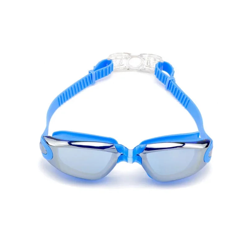 Unisex Silicone Anti-Fog Electroplating Swimming Eyewear Goggles