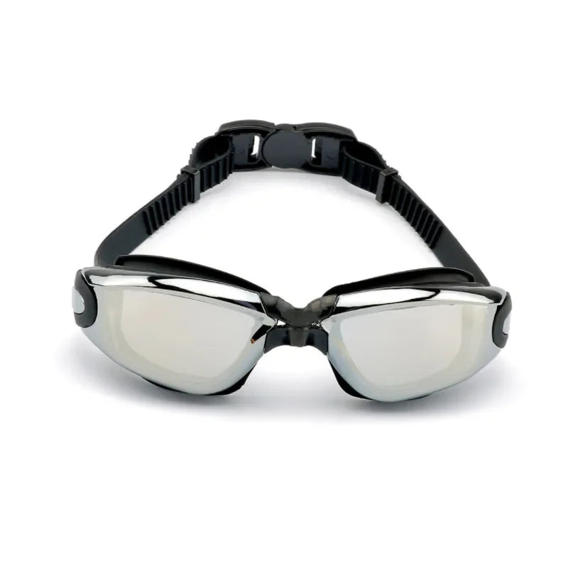 Unisex Silicone Anti-Fog Electroplating Swimming Eyewear Goggles