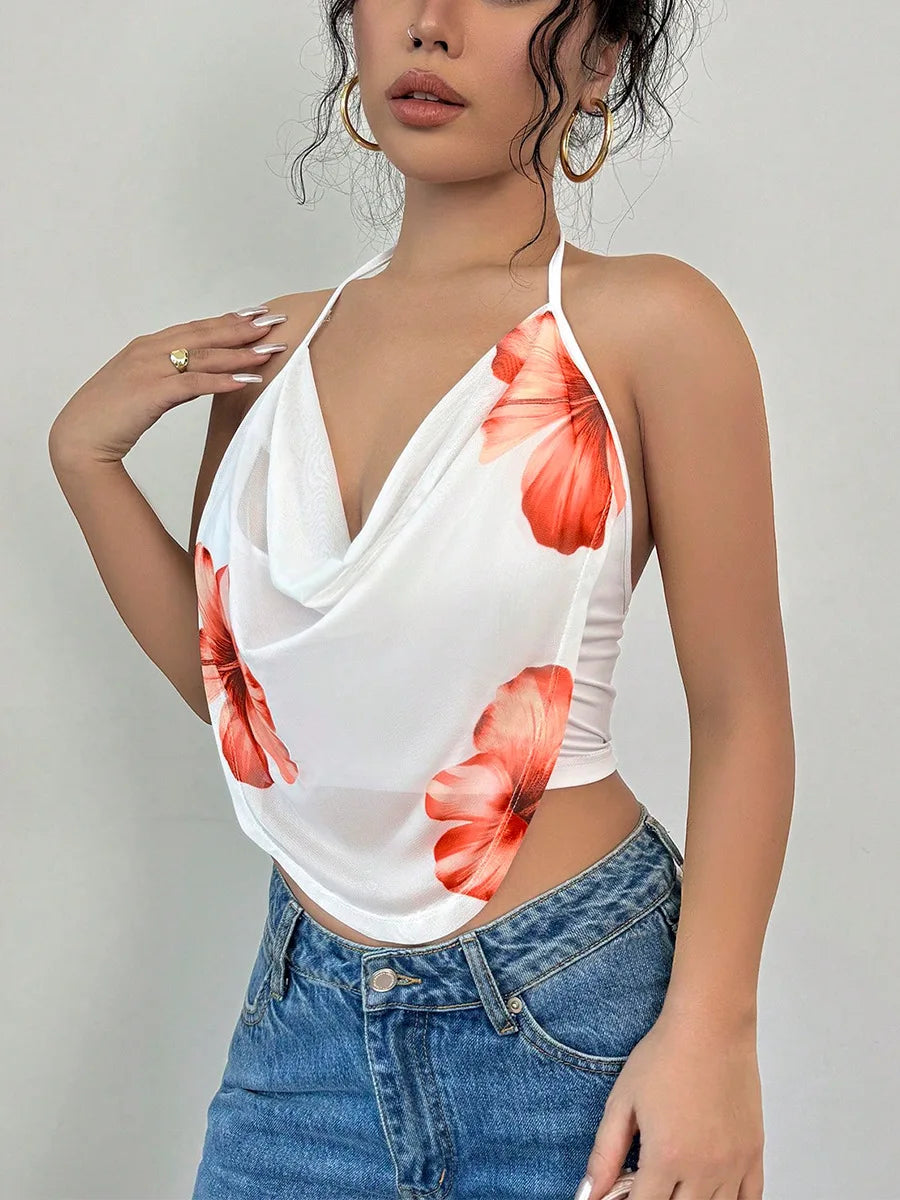 Spicy girl camisole vest hanging neck women's clothing