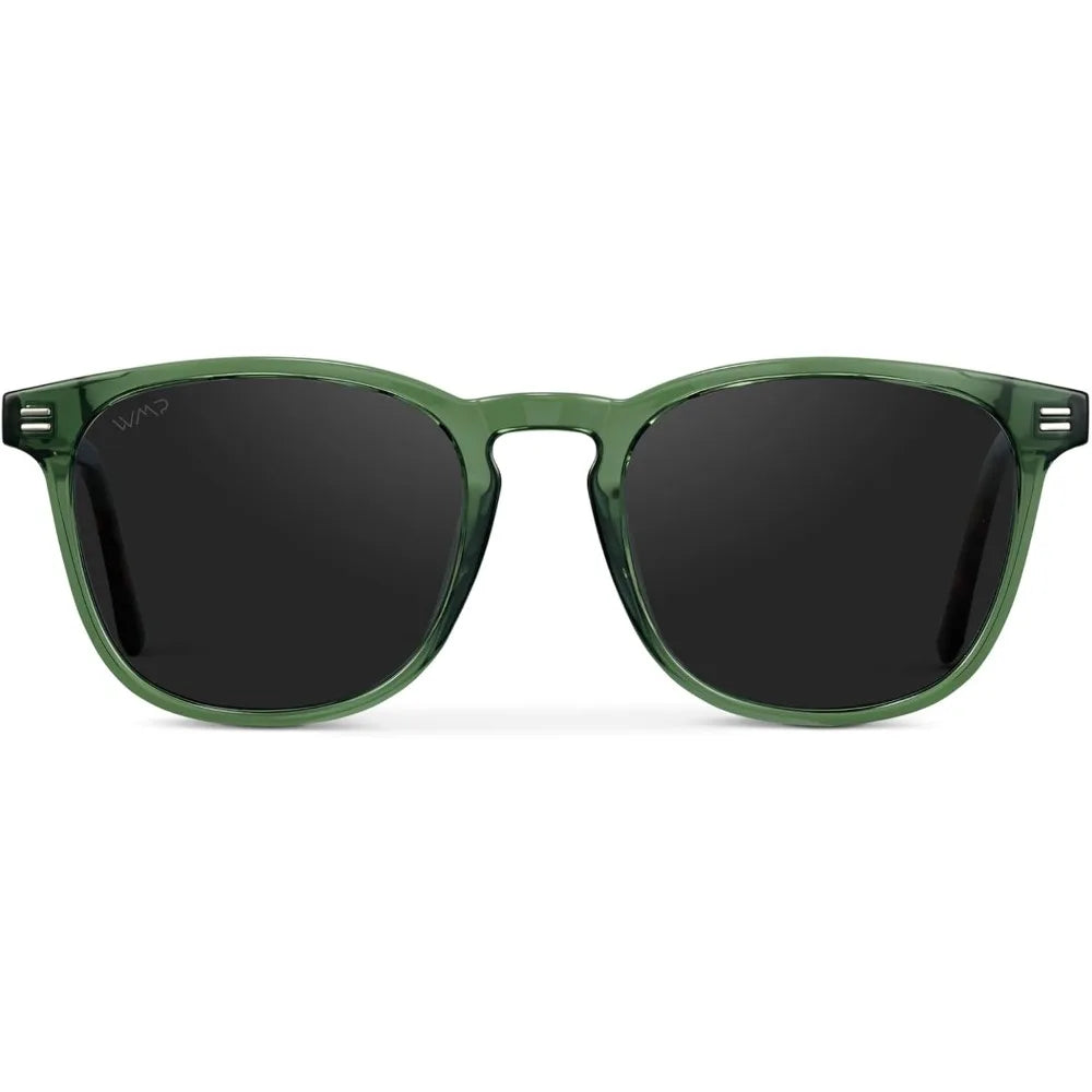 HOME WMP Eyewear - Men's Polarized Modern Rounded Square Sunglasses