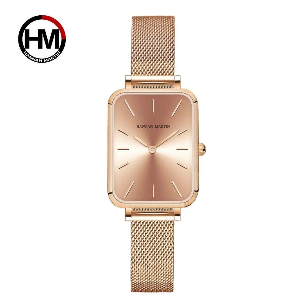 Rose Gold Mesh Strap Women's Watch