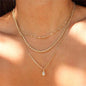 Multilevel Geometric Vintage Punk Gold-plate Thick Chain Muli