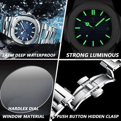 Stainless Steel Waterproof Men Watch