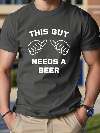 Graphic Pure Cotton Men's Tshirt Comfort Fit