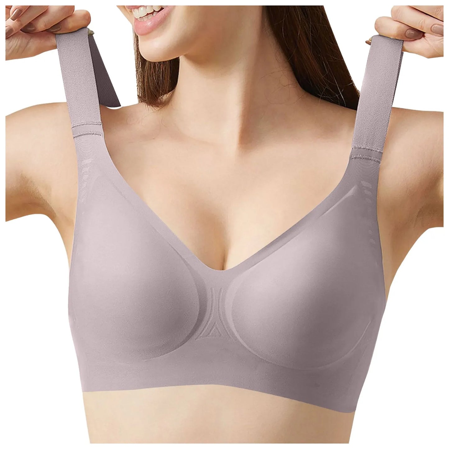 Women'S Wireless Bra With Seamless Smooth Comfort