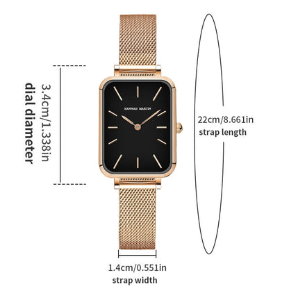Rose Gold Mesh Strap Women's Watch