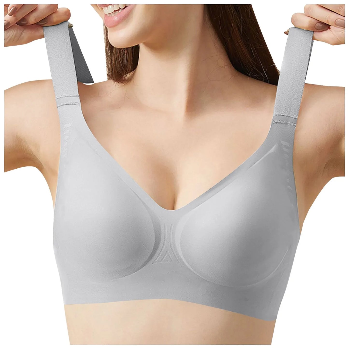 Women'S Wireless Bra With Seamless Smooth Comfort
