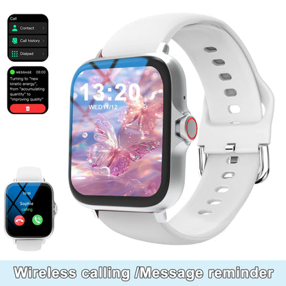 Smartwatch ultra-thin design, compatible with Android and iPhone
