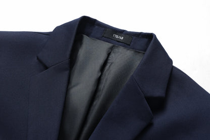 Men's White Two-Piece Wool Business  Suit