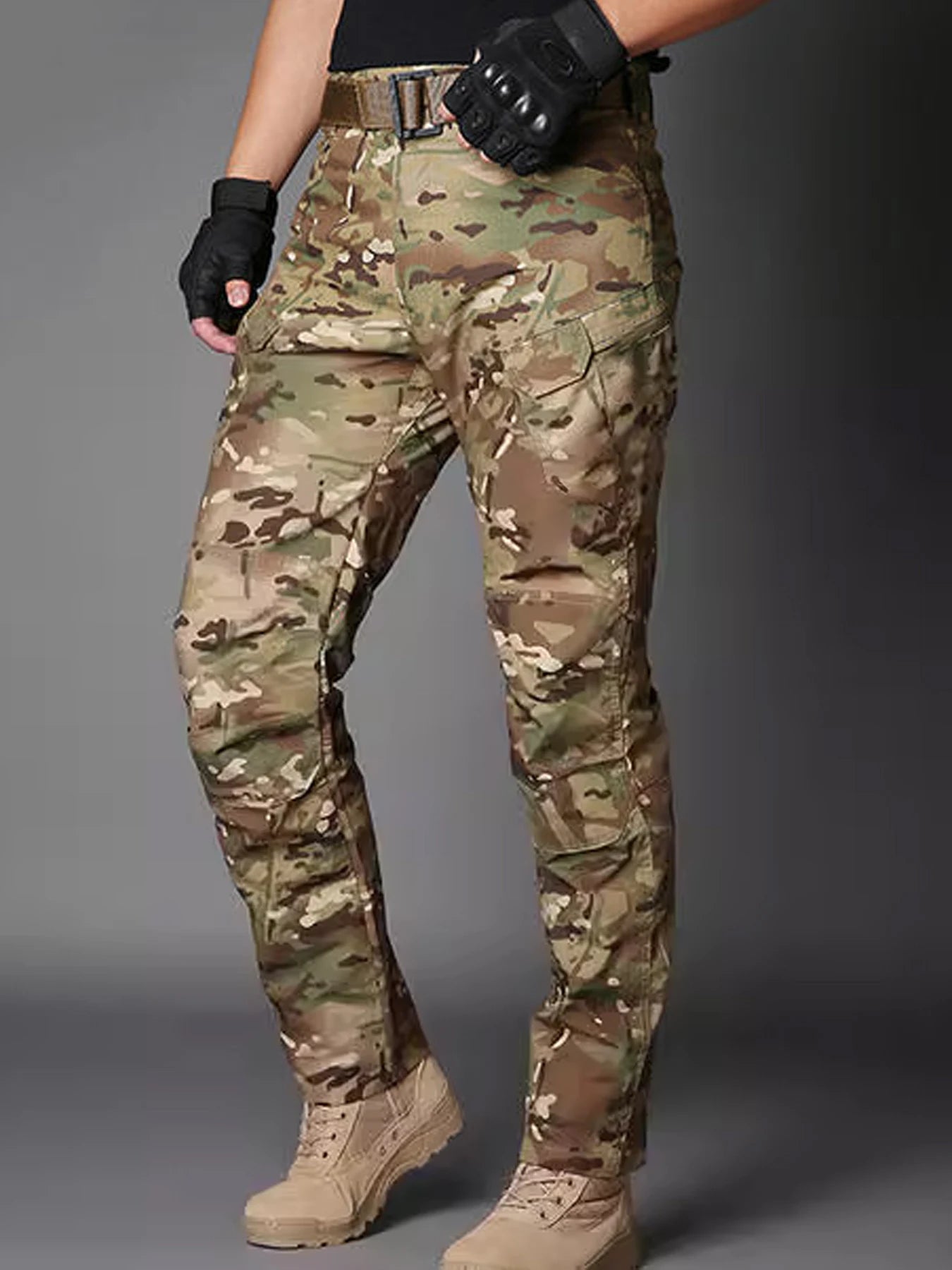Camouflage Multi-pocket training/overall pants for men for all seasons