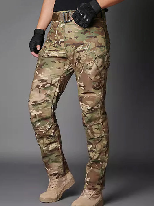 Camouflage Multi-pocket training/overall pants for men for all seasons