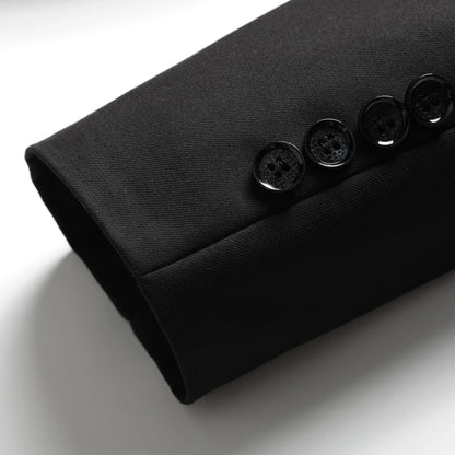 Men's White Two-Piece Wool Business  Suit