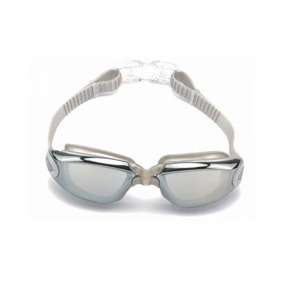 Unisex Silicone Anti-Fog Electroplating Swimming Eyewear Goggles