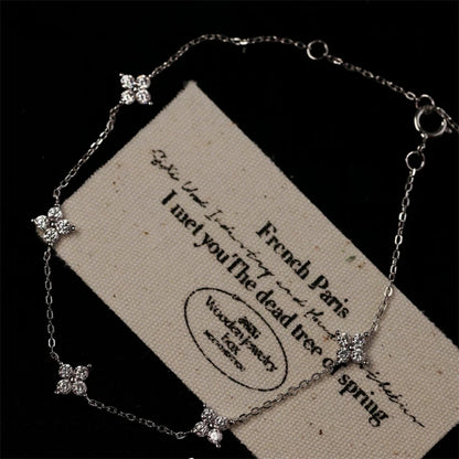 2025 New Crystal Flower Stainless Steel Bracelet For Women