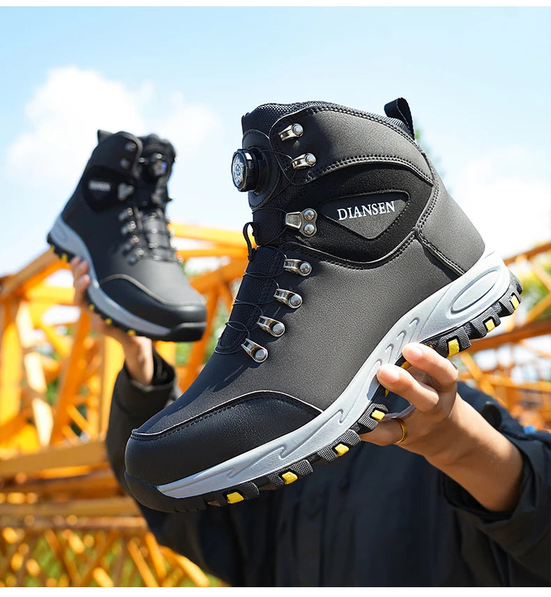 Non Slip Safety Boots with Steel Toe for Men Work