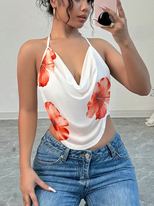Spicy girl camisole vest hanging neck women's clothing