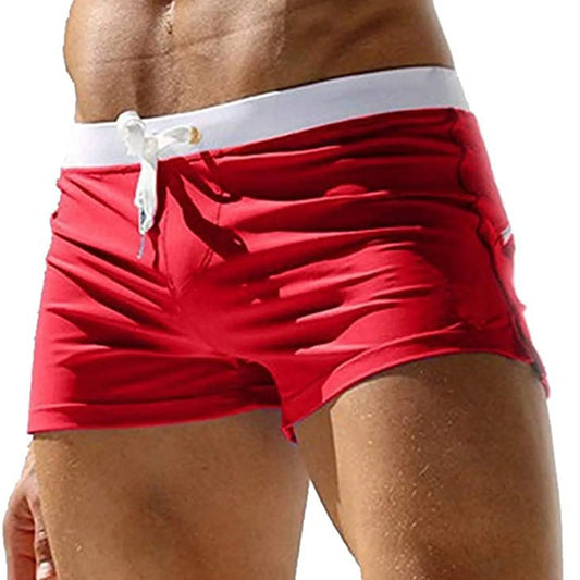 Breathable, Drawstring Swim Trunks for men