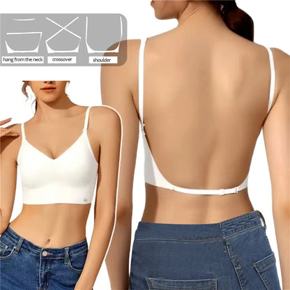 Women Deep U Plunge Bras for Backless Top/ Dresses