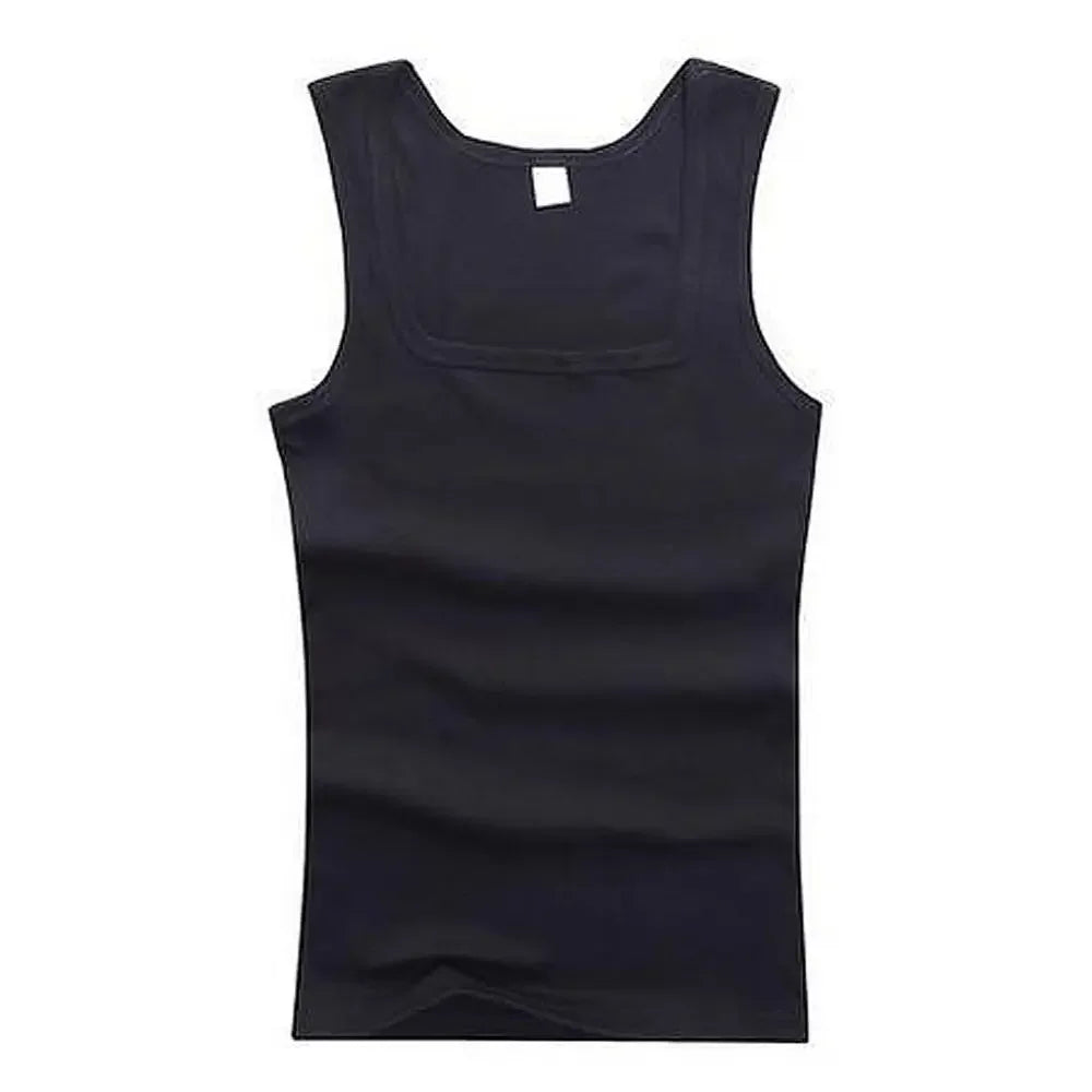 Men's Sleeveless Breathable Cotton Vest - Multi color