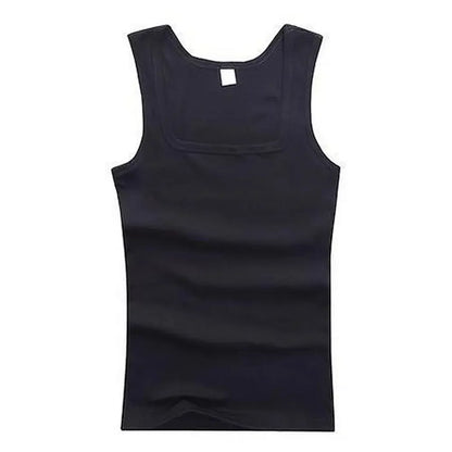 Men's Sleeveless Breathable Cotton Vest - Multi color