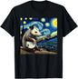 Unisex Starry Night Fun Possum Cotton T-shirt