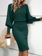 Batwing Sleeve Sweater Dress For Women