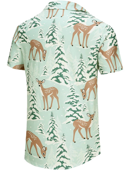 Hawaiian Short Sleeve Shirts with pocket for Men