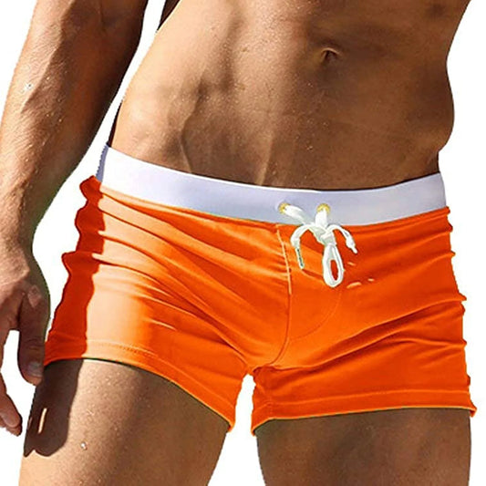 Breathable, Drawstring Swim Trunks for men