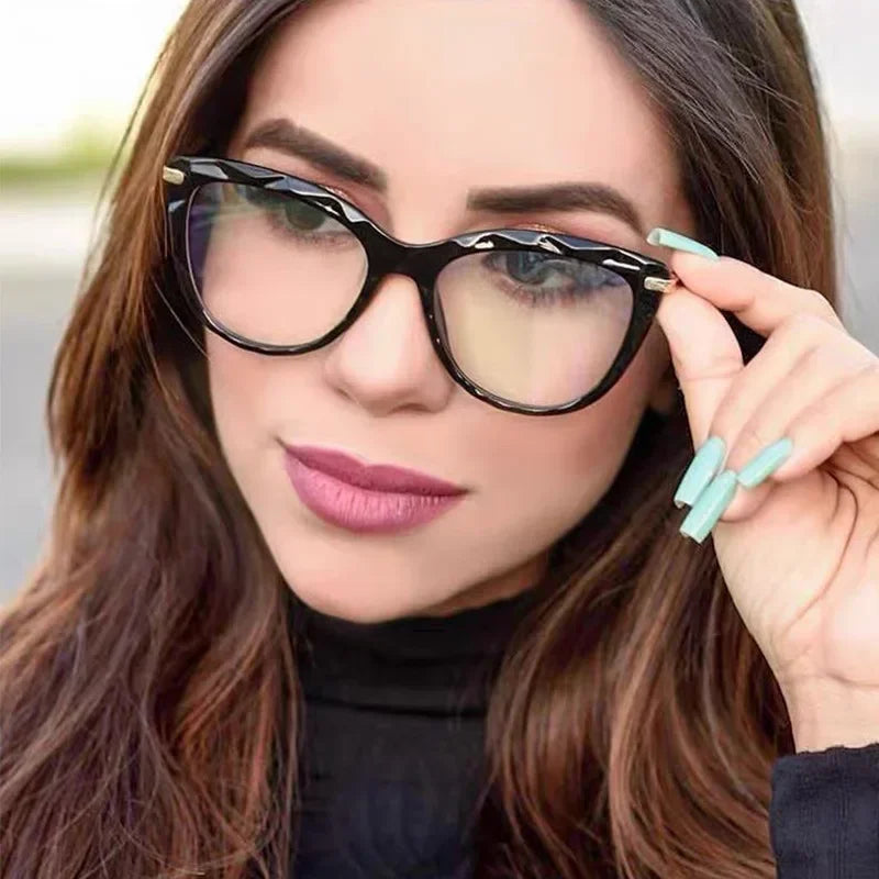 Sexy Cat Eye Vintage Glasses Women Anti Blue Light