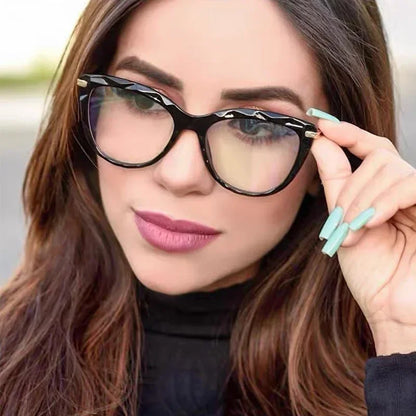 Sexy Cat Eye Vintage Glasses Women Anti Blue Light