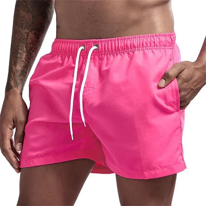 Mens Swim Trunks with Mesh Lining & Side Pockets