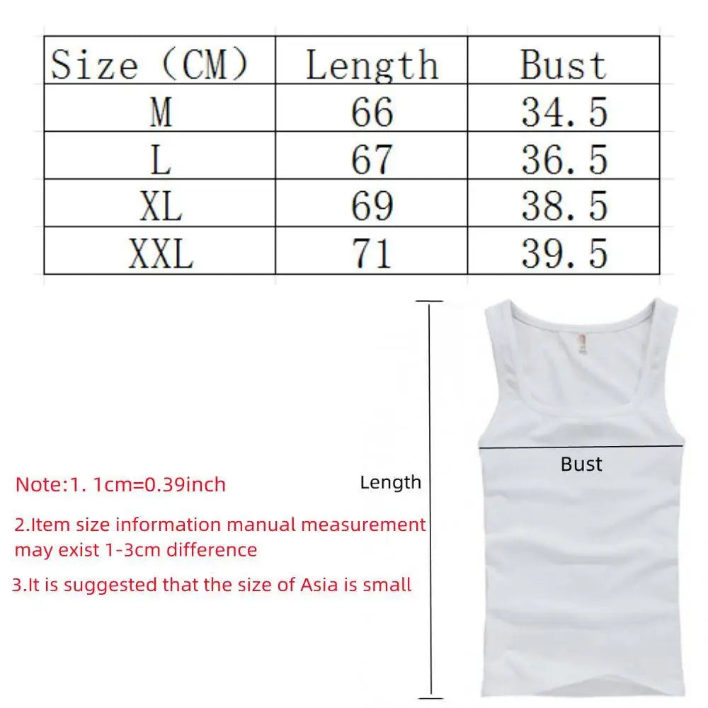 Men's Sleeveless Breathable Cotton Vest - Multi color