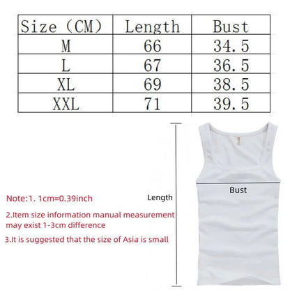 Men's Sleeveless Breathable Cotton Vest - Multi color