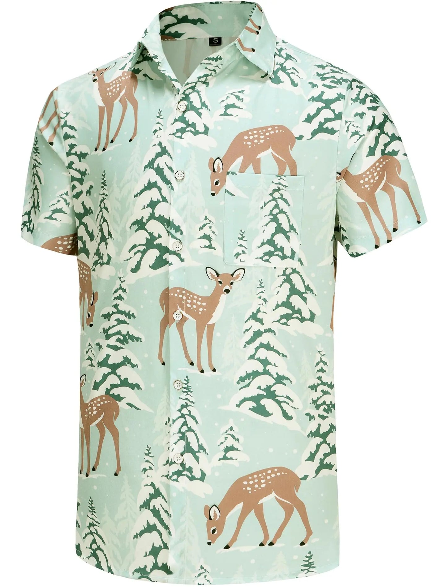 Hawaiian Short Sleeve Shirts with pocket for Men