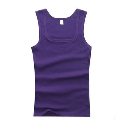 Men's Sleeveless Breathable Cotton Vest - Multi color
