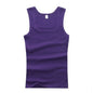 Men's Sleeveless Breathable Cotton Vest - Multi color