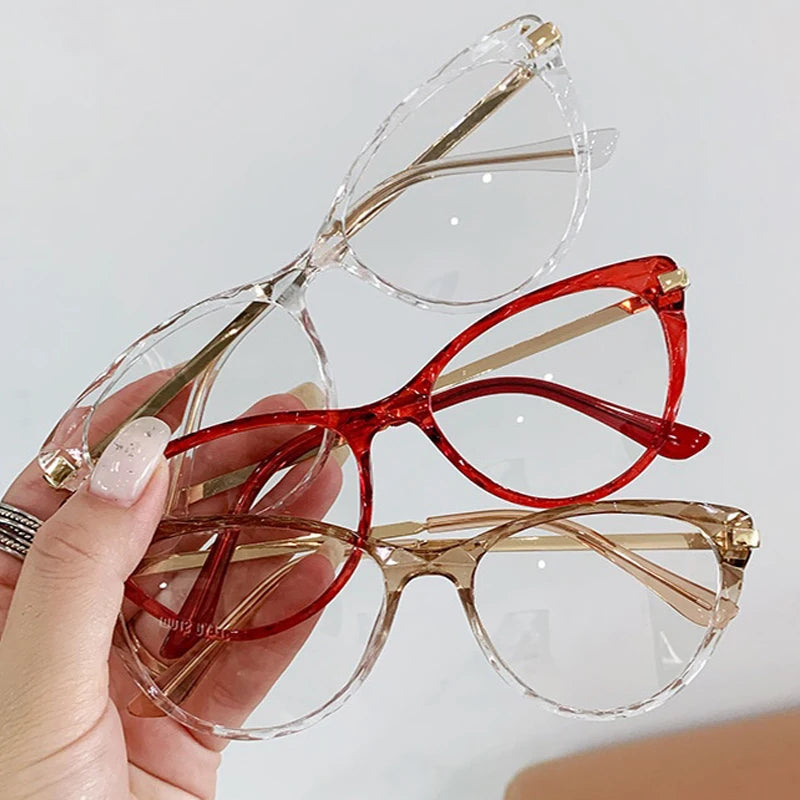 Sexy Cat Eye Vintage Glasses Women Anti Blue Light