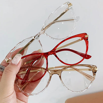 Sexy Cat Eye Vintage Glasses Women Anti Blue Light