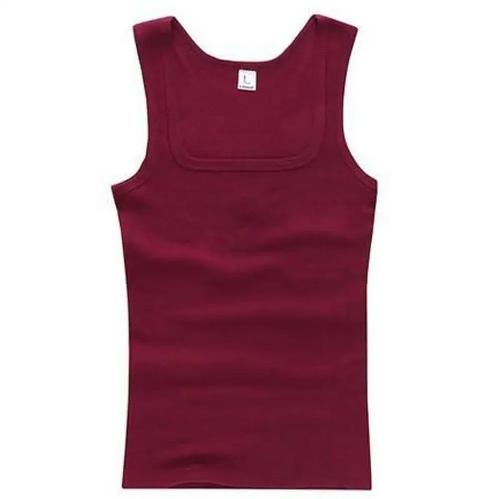 Men's Sleeveless Breathable Cotton Vest - Multi color