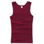 Men's Sleeveless Breathable Cotton Vest - Multi color