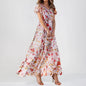 Floral Maxi Evening Party  Dress