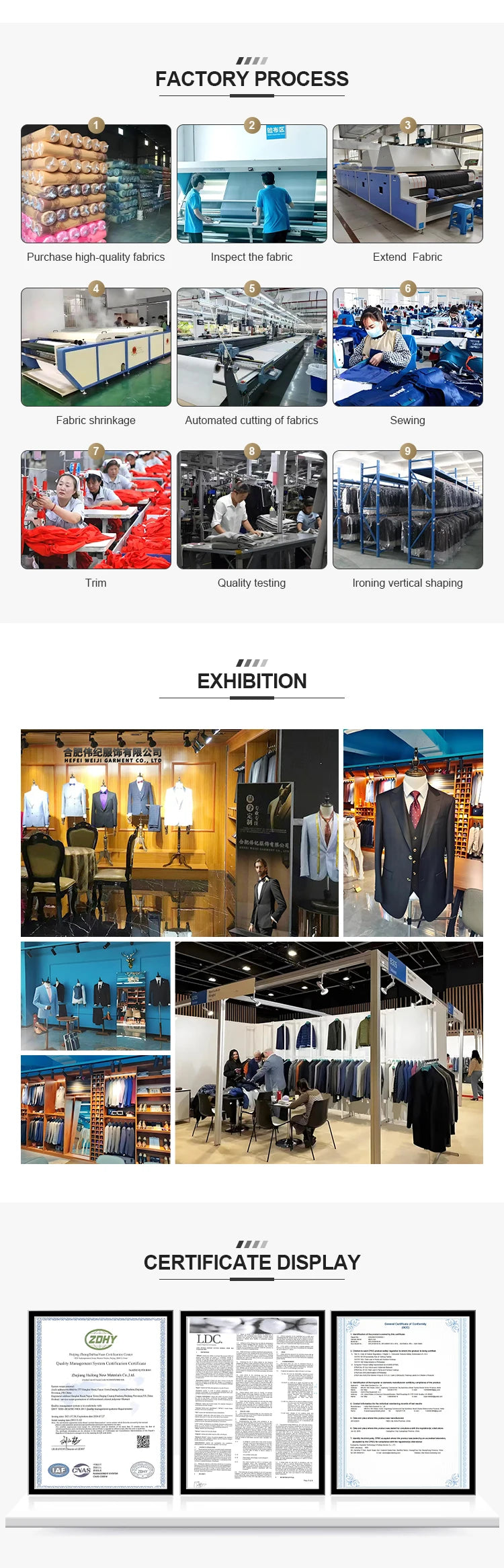 Men's White Two-Piece Wool Business  Suit