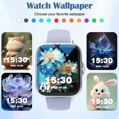 Smartwatch ultra-thin design, compatible with Android and iPhone