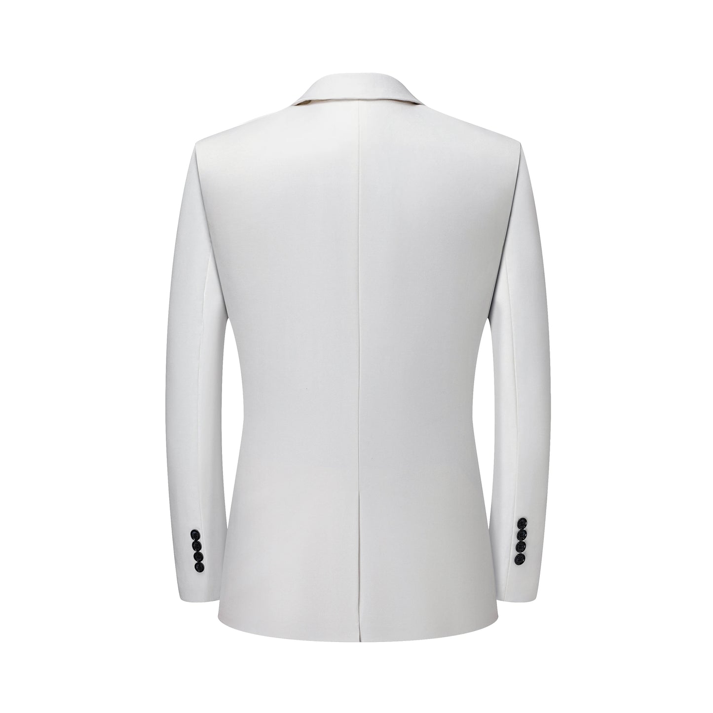 Men's White Two-Piece Wool Business  Suit