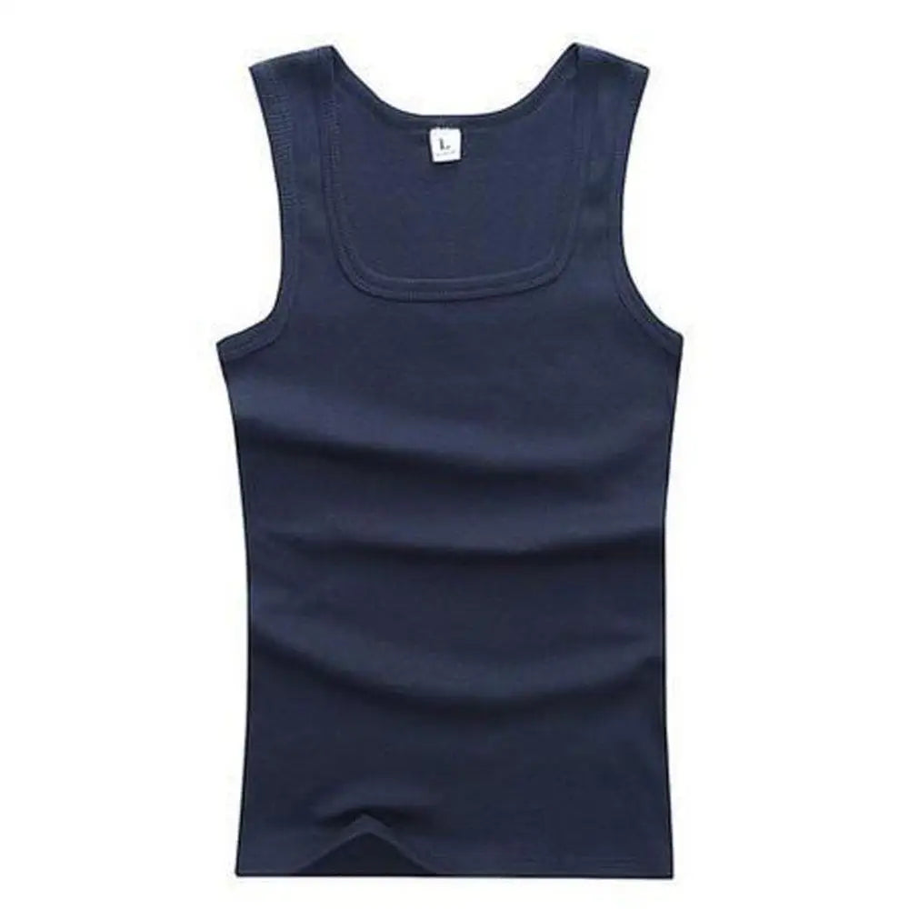 Men's Sleeveless Breathable Cotton Vest - Multi color